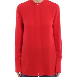 NWT Polo Ralph Lauren silk red blouse